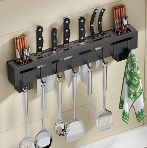 Knife rack kitchen punching - Knife rack kitchen rack free punching wall stainless steel chopsticks storage rack household rack a drop shipping manufacturer