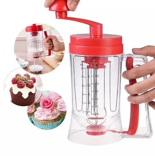 manual pancake machine - Manual Batter Dispenser Pancake Machine for Breakfast Cup Cake Muffins Waffle Mixer