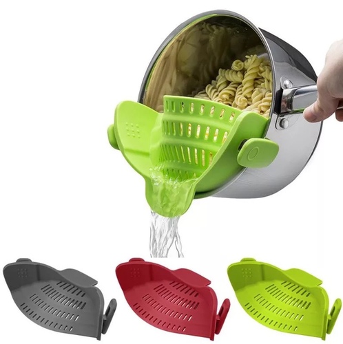 Kitchen Colanders Strain Wash - Kitchen Colanders Strain Wash RiceSpout Vegetable Food Draining SiliconeClip On Colander Strainer for Pans Bowls