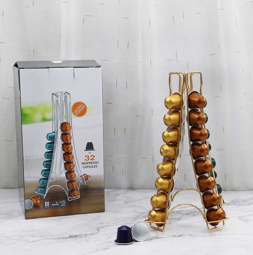 Capsule holder stand 32 - Cross-border supply Dokuqusi Nestle Capsule Coffee Rack Coffee Capsule Rack Display Rack Storage Rack 32 pods