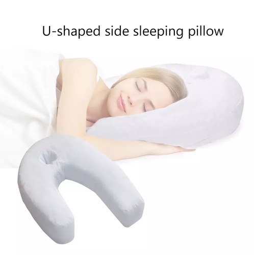 Side sleeper sleeping - Side Sleeper Pro U-shaped Pillow Lumbar Pillow Sleeping in Bed