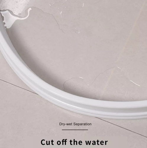 Foldable water barrier 2m - Collapsible Shower Threshold Water Dam Shower Barrier And Retention SystemFeature:*100% brand new and high quality.*Made of high quality material, durable and practical to use.*The long, flexible design creates all sorts of shapes.*Shower barrier and retention system keeps water inside the threshold.*Ideal-for curbless showers and other areas where water needs to be contained.*Comes with acrylic waterproof adhesive, which can be firmly attached to the ground*Can be used in bathrooms, kitchens and all places where water needs to be blockedSpecifications:Material:SiliconeColor:WhiteLenght:100cm/150cm/200cm/250cm/300cmHeight: 30mm
