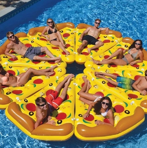 pizza floats - DETAILSPizza Pool Floats Funky Summer Edition Size 180 CM