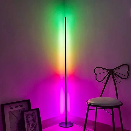 corner light remote control - Corner Floor Lamp, RGB Color Changing Nordic Floor Lamp, Dimmable LED 56