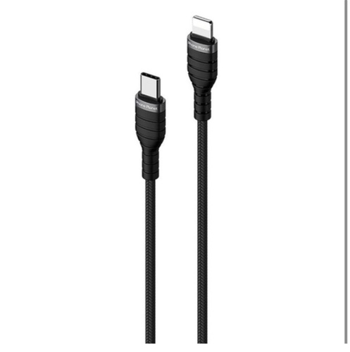 Phone Planet 1.2M Data Cable type-c to lighting - Material: aluminum alloy, pp yarn braidOutput:  USB C to Lightning:9V/2.4A(20W)Function: Charging and Data transferUse: android,Camera,iOS,Mobile Phone,MP3 / MP4 Player,Multimedia,POWER BANK,tablet,Video Game PlayerType: USB cableColor: BlackWarranty : 1 year