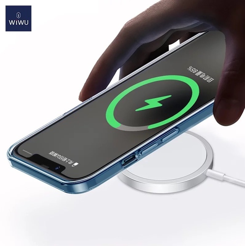 wiwu liberator magnetic wireless charger for iphone 12 - WiWU M5 15W Magnetic Fast Charging Mag-safe Wireless Charger iPhone 12 put and charge15W magnetic wireless charger0.1 second fast sensor chargeinput:5Vdc 3A / 9Vdc 2.2Acompatible with TWS earphone and smart phone (both support wireless charge)