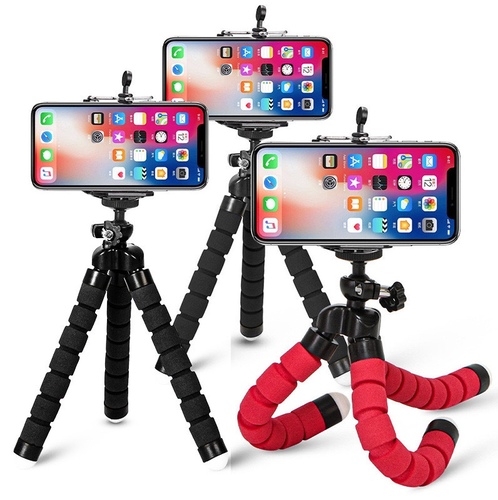 mini tripod - Tripod for Phone Flexible Sponge Octopus Mini Tripod for IPhone Mini Camera Tripod Phone Holder Clip Stand