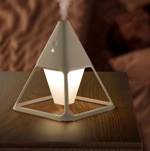 lamp humidifier - Pyramid LED Night Light Humidifier USB Remote Ultrasonic Mini Aroma Diffuser