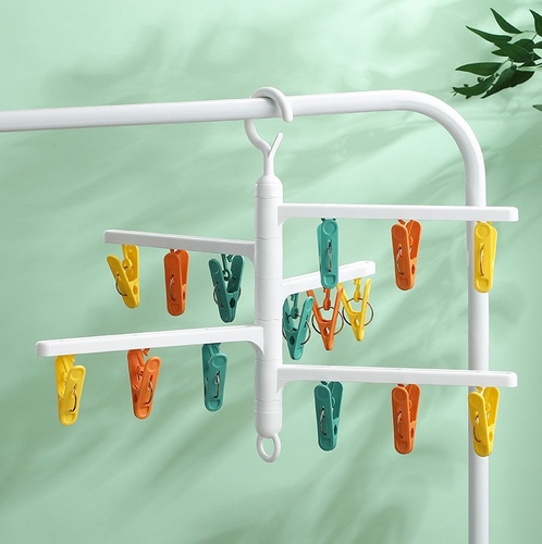 Multi Clip Socks Rack - Folding multi clip socks drying rack It is used to dry socks and underwear Size 34cm*23.5cm