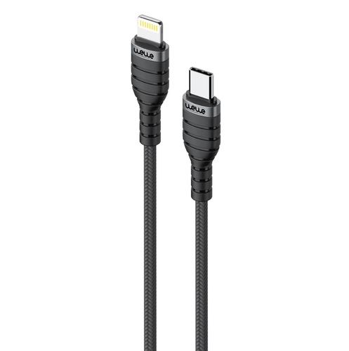 Wewe type-C to lightning 2m - Product Name : wewe type-C to lightningCable Length: 2mMaterial : wewe Yarn Braided, Aluminum AlloyInput Port: type-COutput Power: 9V-2.4AColor: dark graypower:20w Max* 18 month warranty