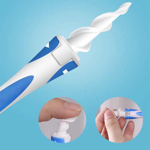 Smart swab spiral - The new soft spiral design helps to clear the earwax and not damage our eardrum.

The tip can be cleaned with water or alcohol and can be reused.

Clean ear wax is so easy,spiral design is not dead angle & flawless and more cleaner.