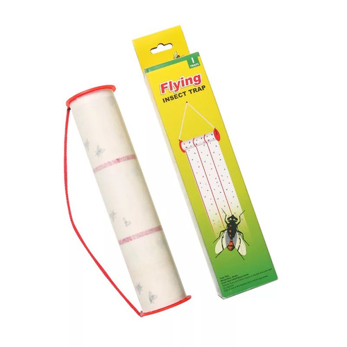 Flying insect trap - Easy to use,Non poison,No side effect,Easy to Dispose Traps Flies,Mosquito,Gnats and other flying insects Direction for use:Remoce from Box,Carefully remove the protection paper.Dont touch sticky surface.Handle by top and bottom,Hang the trap with plastic Hook For Best result hang Vertically with all sides of the trap expose,near the area where the insects of the appear It can be used indoor and outdoor such as garbage,barn,porch office including in food preparation areas or baby's rooms