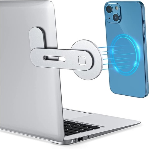 magnetic phone holder for iphone 12 - Aluminum Magnetic Phone Stand Adjustable Laptop Phone Holder Portable Side Mount ClipMagnetic Aluminum Phone Stand for Laptop flexible & portableDouble ScreenFoldable StorageMagnetic ForceMade from Aluminum Alloy