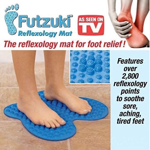 Futzaki - Futzuki Reflexology Mat Foot massager acupressure pain & Relieve stress treatment (Blue