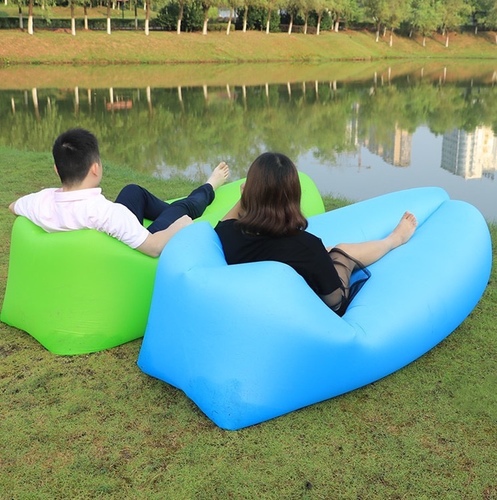 Air sofa - Lightweight inflatable lounger must be a good choice to relax with your families and friends when travelling, hangout, hiking, camping, outdoor parties, pool time, even at home. It is easy to carry and comes with a carrying bag.