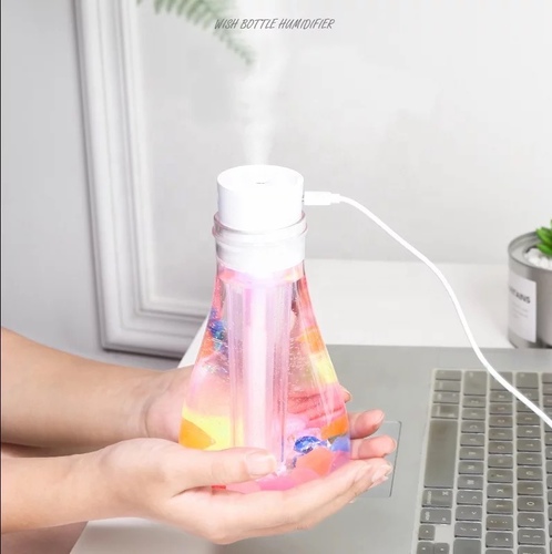 promise humidifier - 500Ml Promise Bottle Humidifier Air Freshener Mist Maker With Led Night Light Multi-Function Aromatherapy Usb Desktop Car Mini Household Humidifier, Aromatherapy Essential Oil Diffuser Air Atomizer