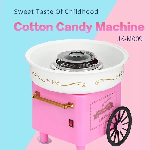 candy maker - Step right up, for a spectacular sugar-spun treat! Kids and kids-at-heart will love making their own cotton candy with this charming countertop candy machine. See-through rim guard lets you see your candy forming. Includes 2 BPA-free reusable plastic cones, sugar scoop and extractor head. Compatible with hard candy and sugar-free hard candy, flavored flossing sugar and sugar crystals. Hand wash plastic components. 10