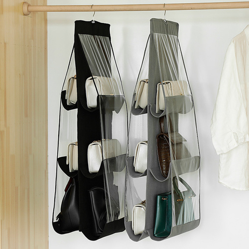 bag storage hanger - Organization Hook Hanger 6 Pocket Big Bags Storage Folding hanging purse handbag organizer storageHot sale products