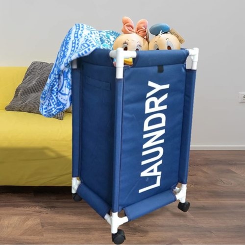 laundry basket trolley - DawnTrees laundry basket with lid and wheels 1-Bag Extra Large toy organizers and storage Household storage baskets sundries baskets