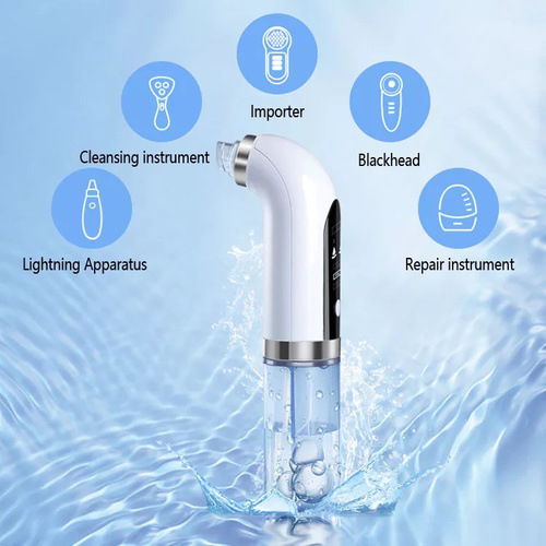 super micro bubble beauty instrument - Super micro bubble face cleaner water circulation vacuum suction blackhead removerbattery :500 MAH Charing time: 3h