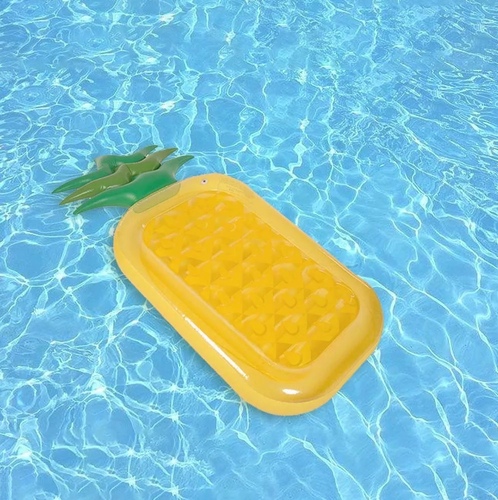 pine able floats - Giant Pool Toys: Giant Pineapple Swimming Pool Float and Inflatable Ride-on Rafts..Premium Vinyl: Thick, soft and durable premium raft-grade non-phthalates material. Emergency patch kit included. Hold up to more than 220.5 pounds..Huge Size & Bright Colors: 180 x 80 . The perfect relaxation spot or decoration for playing or lounging..Fast Inflation/Deflation: Rapid valves, More than 5x faster inflation and deflation. Easy to wipe down and store..Great Gifts: Pineapple shape looks very cute, both children and adults like it. Best