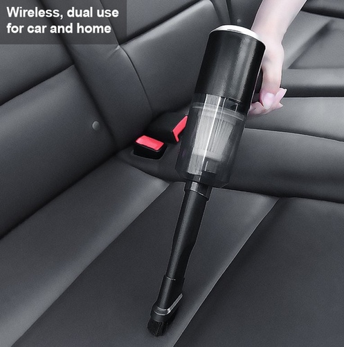 2 in 1 vacuum cleaner - Mini 2 in 1 Portable Car Vacuum Cleaner 4500Pa Suction 42W USB Rechargeable Wet Dry  Handheld Duster