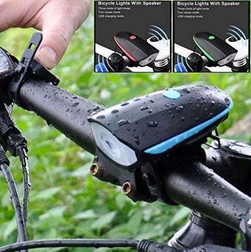 bicycle light - 2-in-1 Rechargeable Bicycle/Bike Horn Speaker Single Light LED Front Light