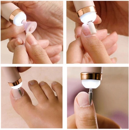 flowers nails - This at-home manicure and pedicure nail kit include 6 attachment head that: buff, shine, shape, and file!Rechargeable and cordless: this unit has forward and reverses settings, low and high power modes as well as an LED light to illuminate the nailDesigned with precision control which allows for easy use around your nails. Just like at your favorite salon!Have a safe and hygienic manicure in the safety of your own home