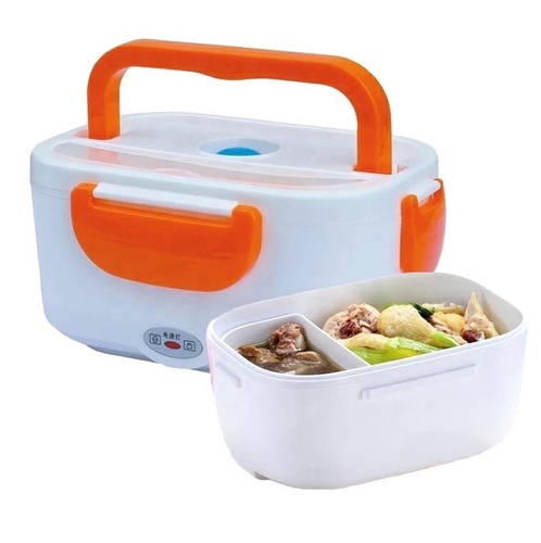 lunch box - Color: Multicolor (As Availability Per Send)2 Heated Compartments, 1.5 Litre Capacity Lunch BoxPortable & easy to operate, safe & high temperature resistant material, safety conceal PTC heater, tight and anti -leak lid cover, additional soup tray with lid coverSeparate Removable Container, Heat Resistant Carry Handle, Compact, Lightweight Design