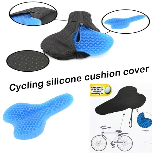 egg bicycle cushion - Product name:bike gel seat cushionMaterial: gelWight:318g(color box 71.6g+gel cushion 220.2g+cloth cover 26.2g)Size:27*17*3+7(cover length) color box