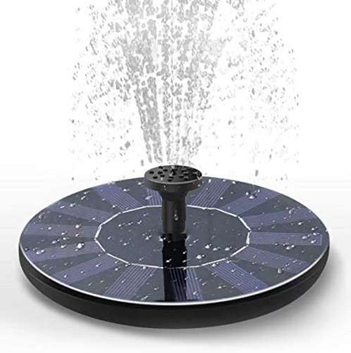 solar fountain - Floating solar source, solar source pump 1.4W solar panel kit water pump for pond, garden, fish tank, solar powered water source pump