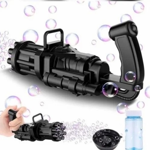 bubble gun - Gatling Bubble Machine 2021 Gatling Bubble Gun 8-Hole Bubble Gun Bubble Blower Automatic Bubble Maker Machine Electric Bubble Machine Toy