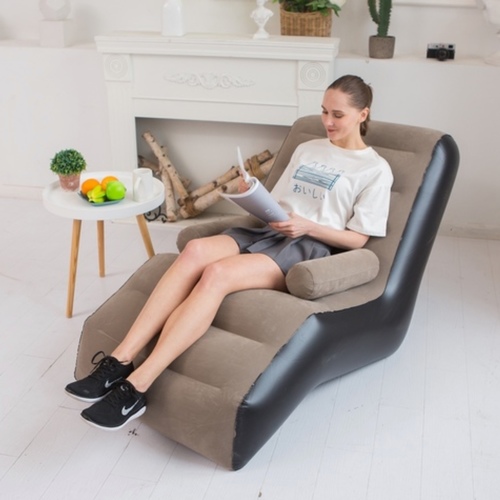 Armrest-Equipped Inflatable Folding Chair