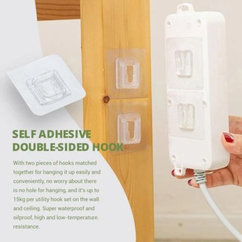 Double-sided self-adhesive hook