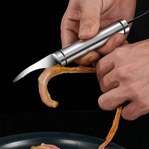 Double head shrimp cleaning tool