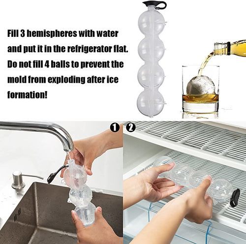 ice ball maker, 4 holes