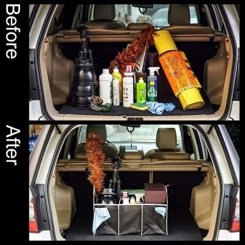 Foldable trunk organizer