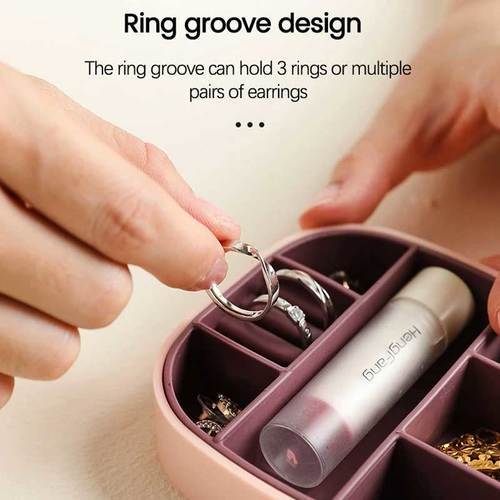 Mini storage box with mirror