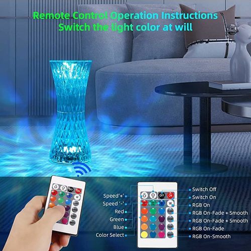 Amazing crystal table lamp