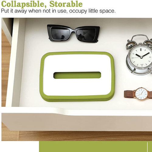 Tissue Box Silicone Collapsible