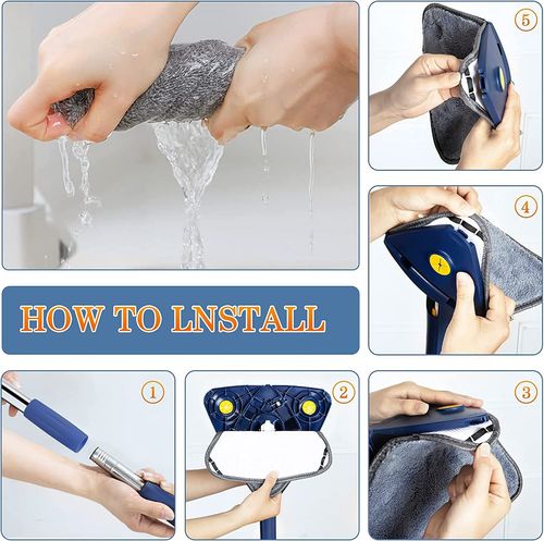 360-degree swivel mop