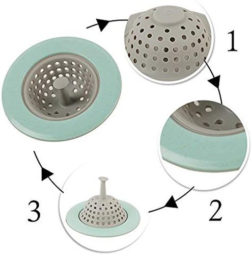 Silicone sink strainer