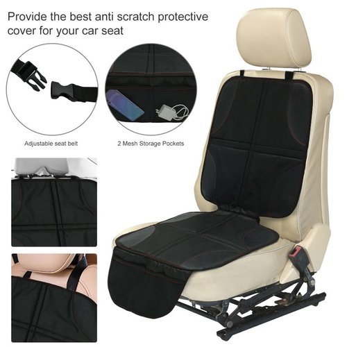Car seat protector with storage pocket