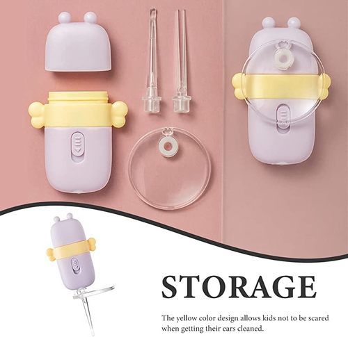 Ear cleaning tool for children with light