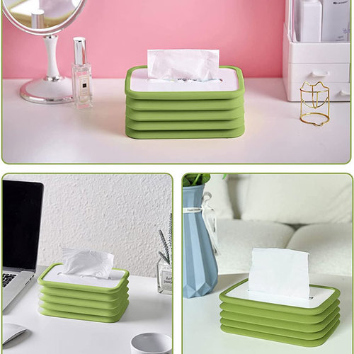 Tissue Box Silicone Collapsible