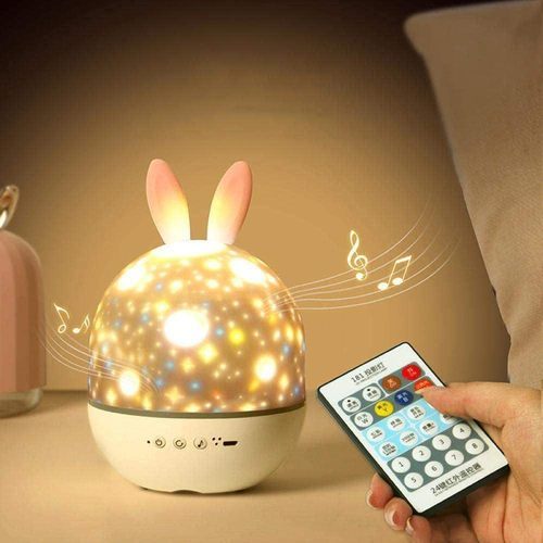 Children Led Rabbit Night Light Baby  with Remote Control
