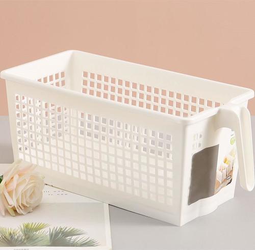 Plastic storage basket