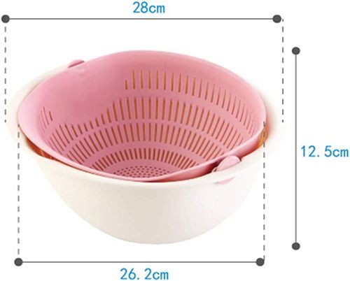 Double layer vegetable washing basket