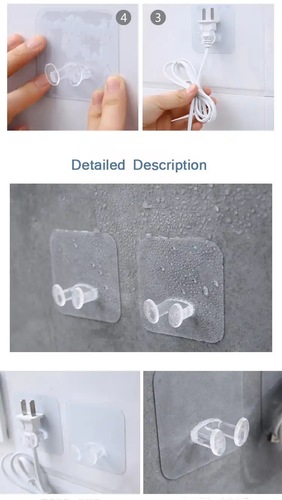 Adhesive transparent holder (2 pcs)