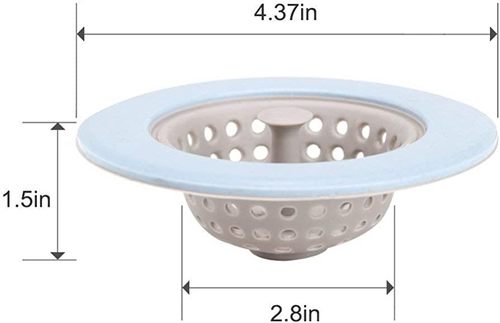 Silicone sink strainer